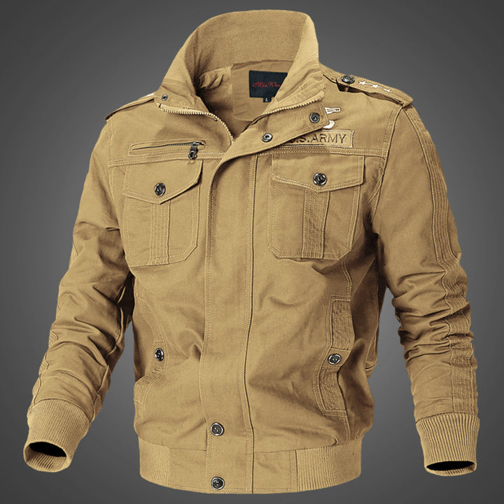 Herren lässige Militärjacke mit praktischen Brusttaschen Echoarchiv