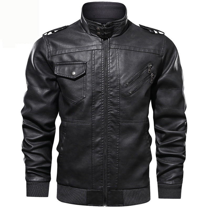 Herren Stylische Lederjacke Echo Archiv