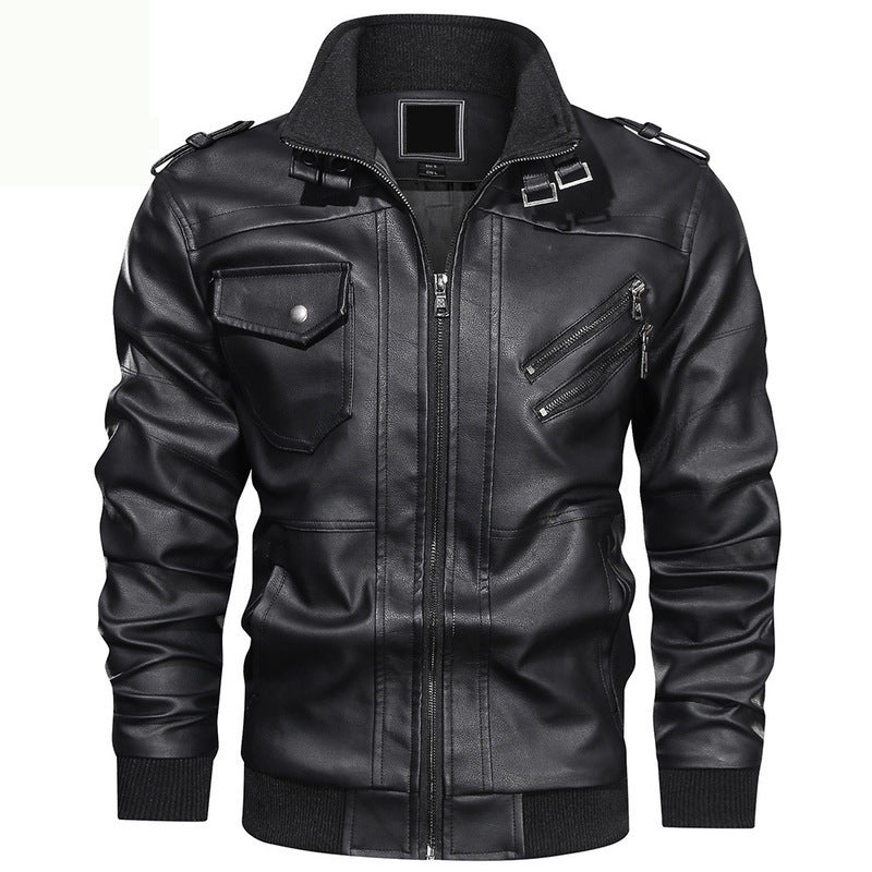 Herren Stylische Lederjacke Echo Archiv