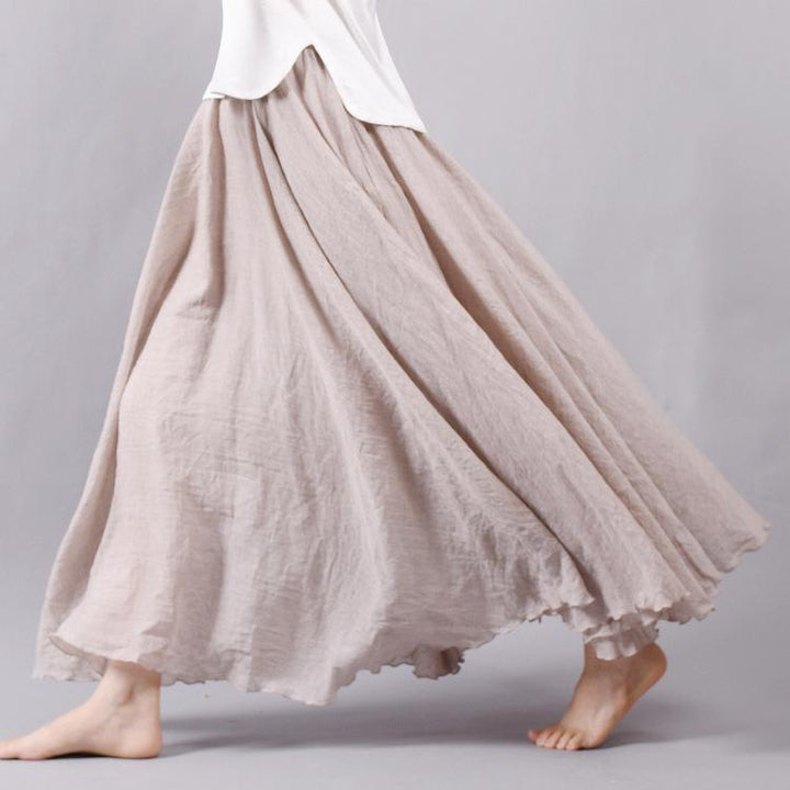 Echoarchiv | Lässig Fallender Boho Maxi Rock für Damen