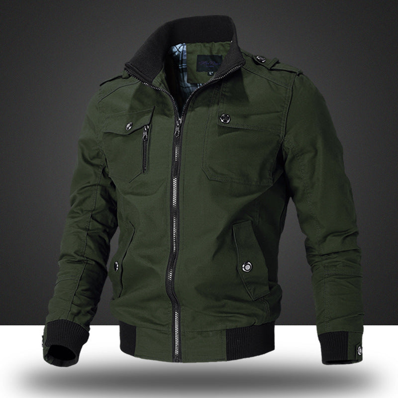 Herren Modische Bomberjacke mit praktischen Taschen und elastischen Bündchen Echoarchiv