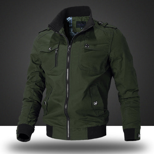 Herren Modische Bomberjacke mit praktischen Taschen und elastischen Bündchen Echoarchiv