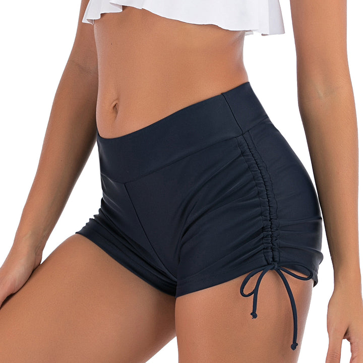 Damen Hochgeschnittene Strandshorts mit Raffung Echo Archiv