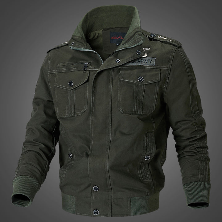 Herren lässige Militärjacke mit praktischen Brusttaschen Echoarchiv