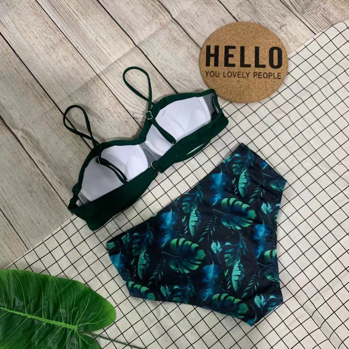 Damen Bikini mit floralem Design und verstellbaren Trägern Echo Archiv