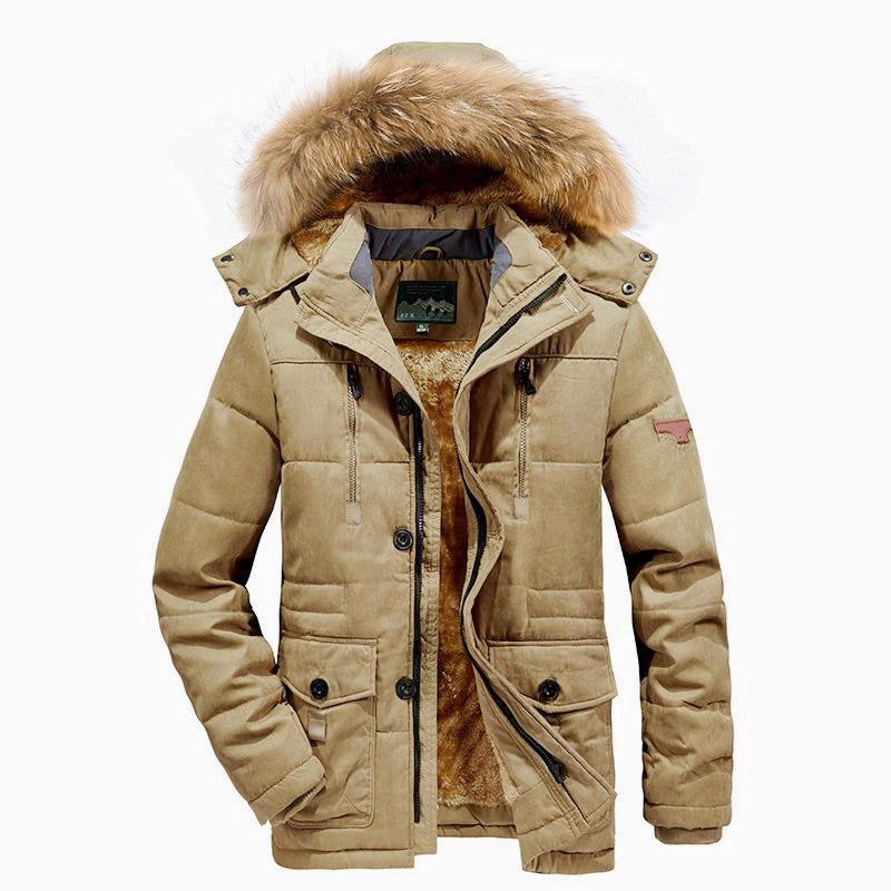 Herren Winterparka mit abnehmbarem Pelzkragen Echo Archiv
