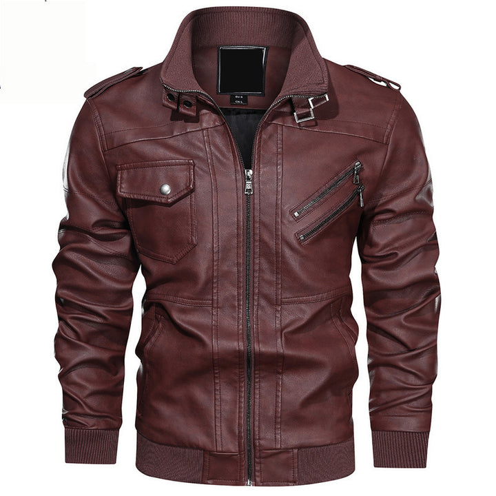 Herren Stylische Lederjacke Echo Archiv