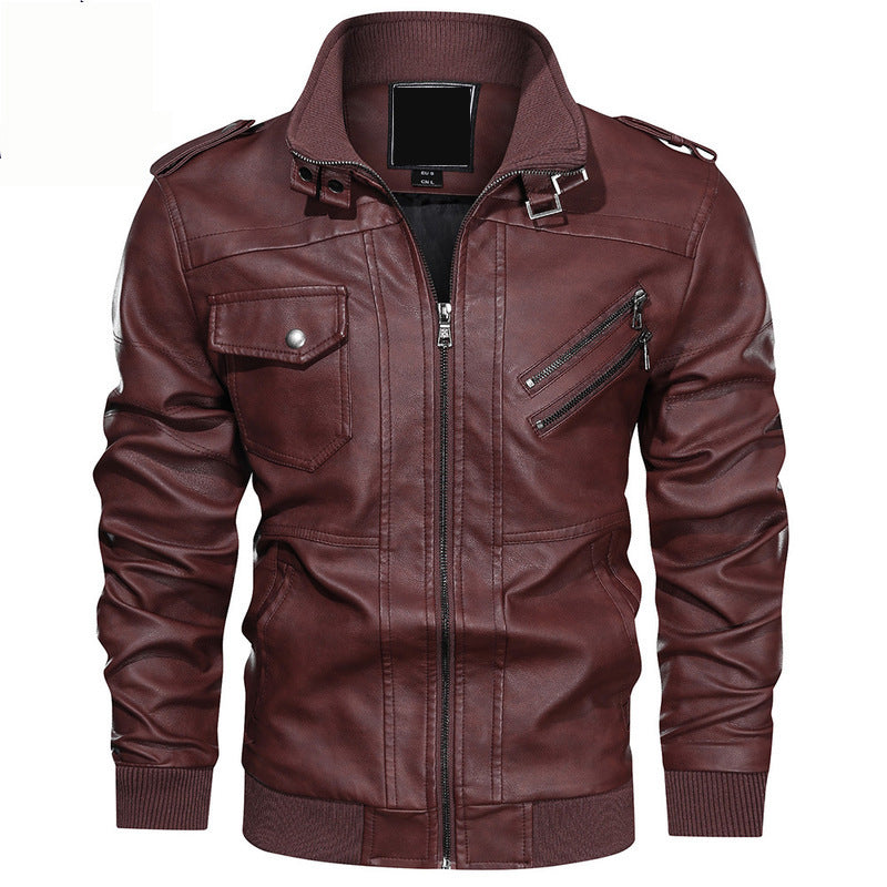 Herren Stylische Lederjacke Echo Archiv