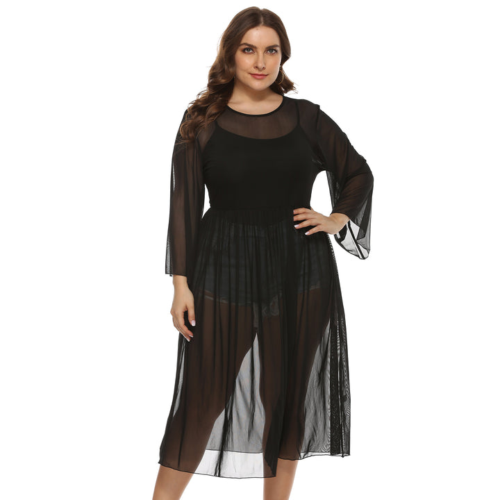 Damen Transparente Strandrobe Echo Archiv