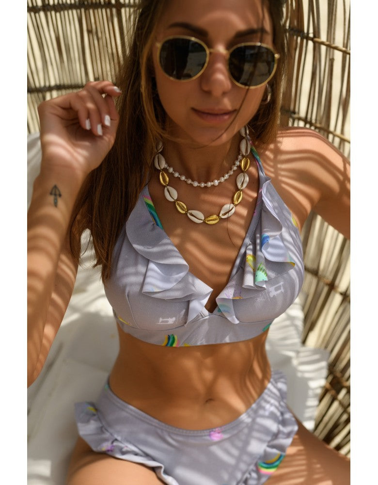 Damen Bikiniset mit verspieltem Rüschen-Design Echo Archiv