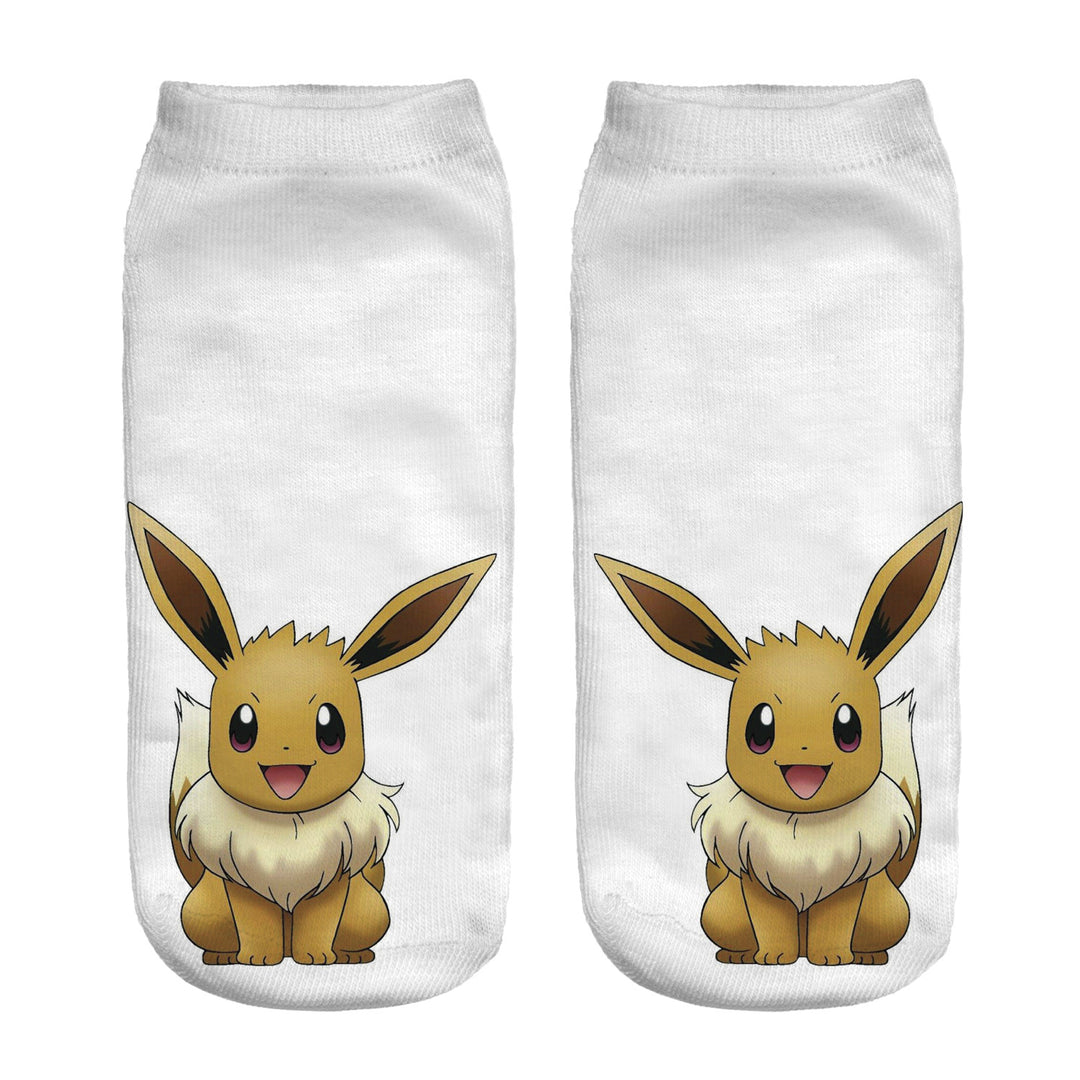 Unisex Niedrige Ankle-Socken mit Cartoon-Monster-Gesicht und weichem Baumwollmix – Norré
