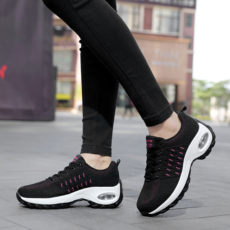 Damen nan urbaner Komfort-Sneaker mit sichtbarer Luftdämpfung und nahtlosem Maschenoberteil Echo Archiv