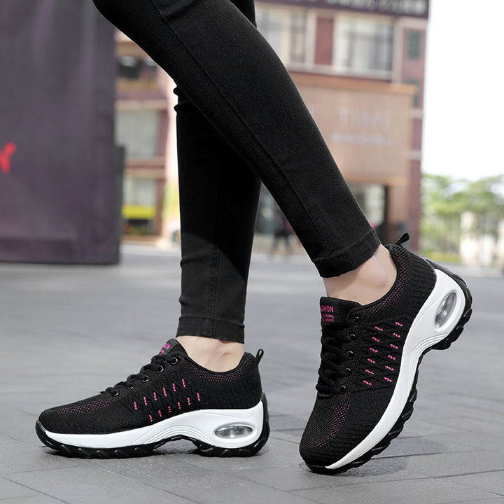 Damen nan urbaner Komfort-Sneaker mit sichtbarer Luftdämpfung und nahtlosem Maschenoberteil Echo Archiv