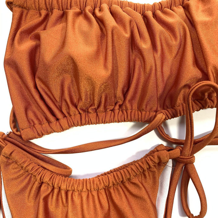 Damen Bikiniset mit raffiniertem Raffung und verstellbaren Trägern Echo Archiv