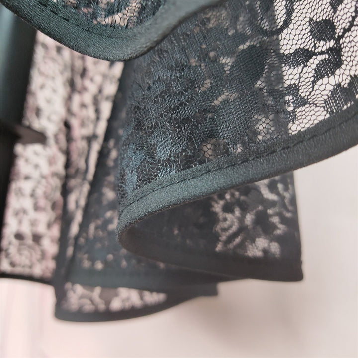 Damen eleganter Spitzenrock mit transparentem Volant Echo Archiv
