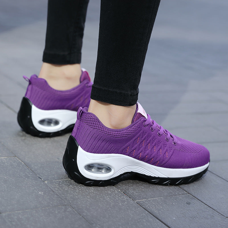 Damen nan urbaner Komfort-Sneaker mit sichtbarer Luftdämpfung und nahtlosem Maschenoberteil Echo Archiv