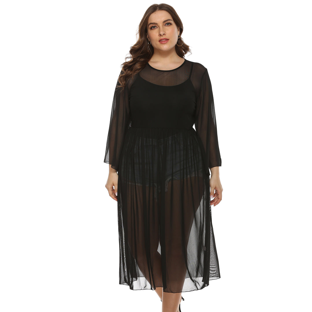 Damen Transparente Strandrobe Echo Archiv