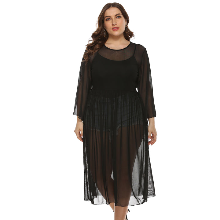 Damen Transparente Strandrobe Echo Archiv