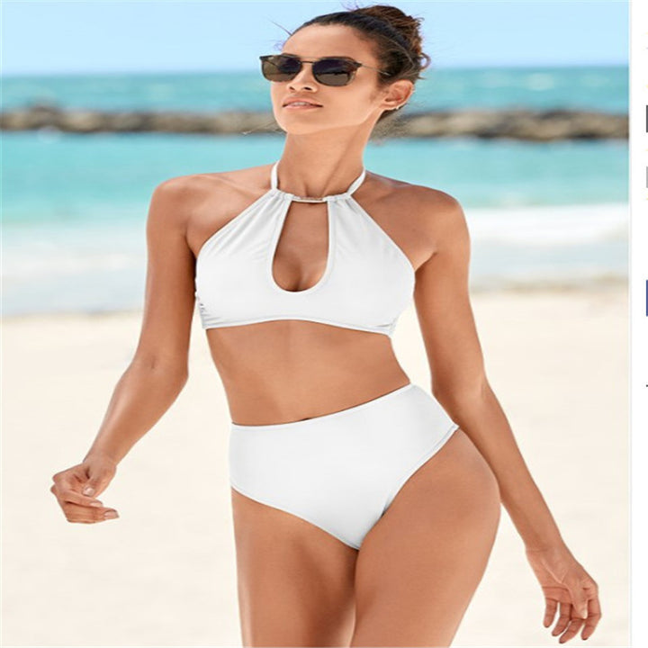 Damen Hochgeschnittener Bikini mit elegantem Halter-Design Echo Archiv