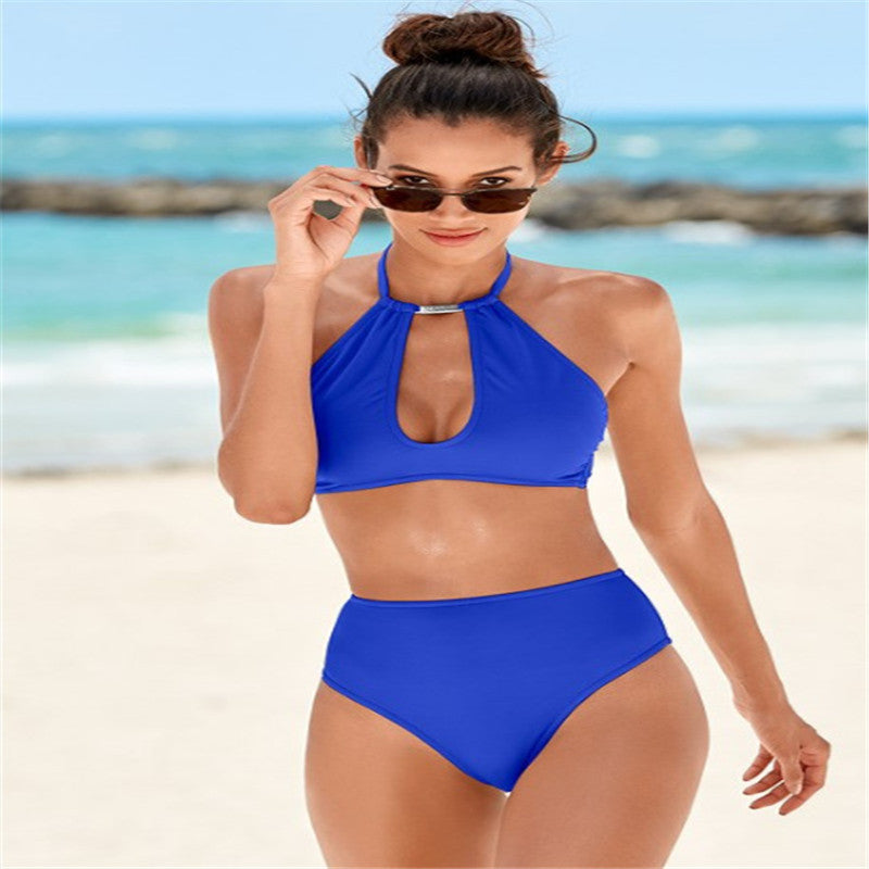 Damen Hochgeschnittener Bikini mit elegantem Halter-Design Echo Archiv