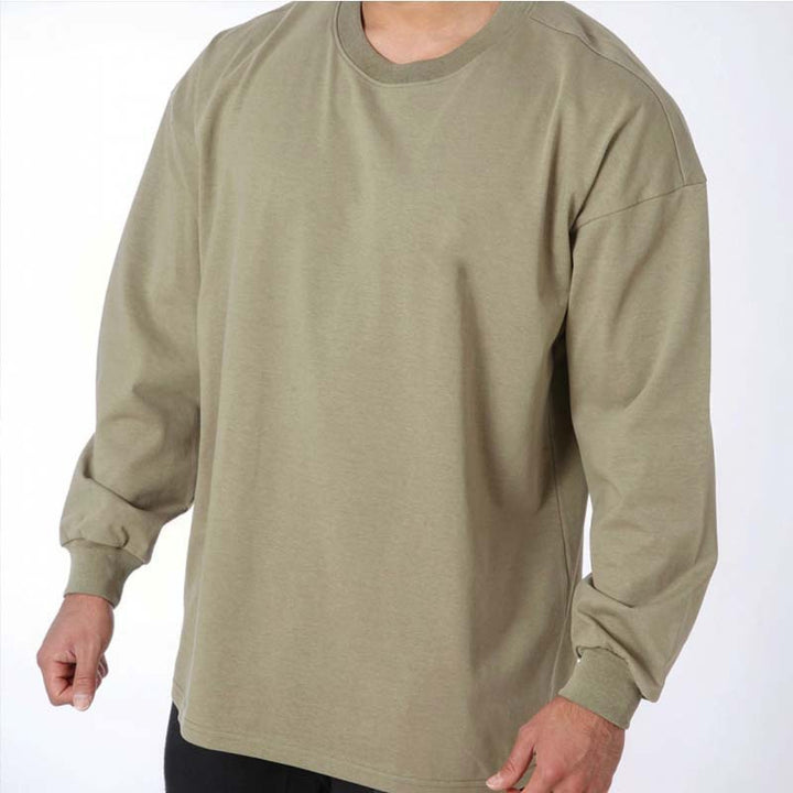 Herren Sportliches Langarm-T-Shirt aus atmungsaktivem Material Echoarchiv