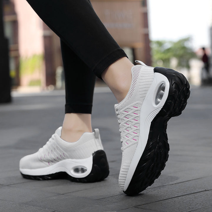 Damen nan urbaner Komfort-Sneaker mit sichtbarer Luftdämpfung und nahtlosem Maschenoberteil Echo Archiv