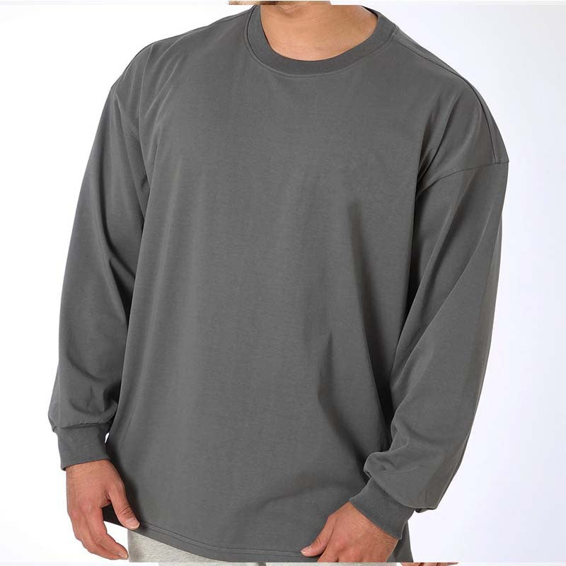 Herren Sportliches Langarmshirt aus atmungsaktiver Baumwolle Echoarchiv
