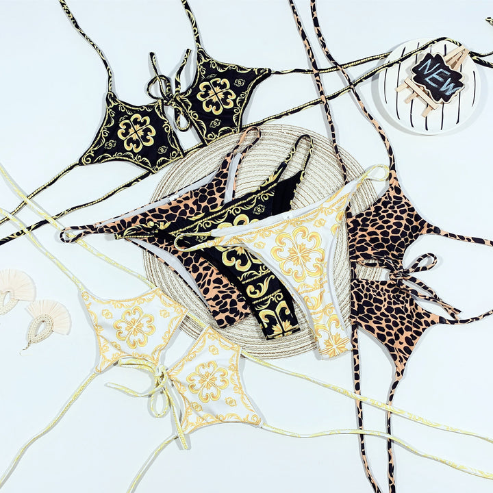 Damen Triangel-Bikini mit raffiniertem Schnür-Design Echo Archiv