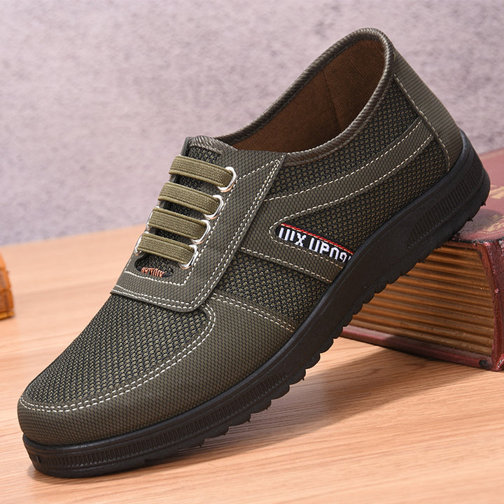 Herren nan atmungsaktiver Freizeit-Sneaker mit Mesh-Textiloberseite, gepolstertem Komfortfußbett und griffiger rutschfester Gummilaufsohle Echo Archiv
