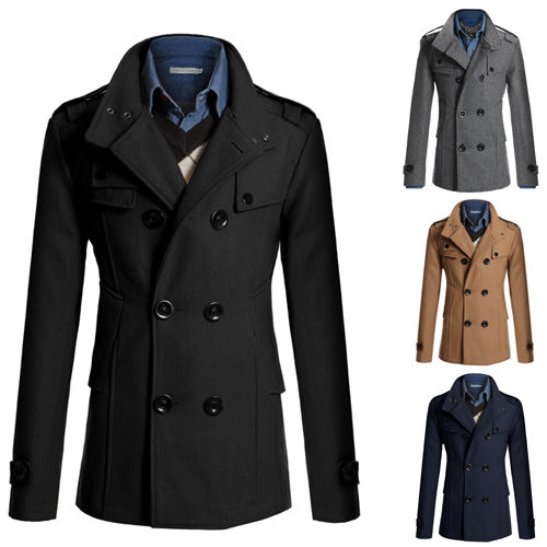 Herren Steppjacke mit asymmetrischem Kragen und praktischen Taschen Echoarchiv
