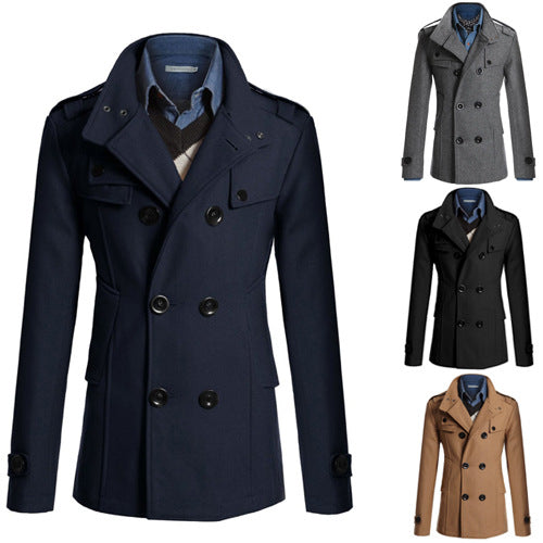 Herren Steppjacke mit asymmetrischem Kragen und praktischen Taschen Echoarchiv