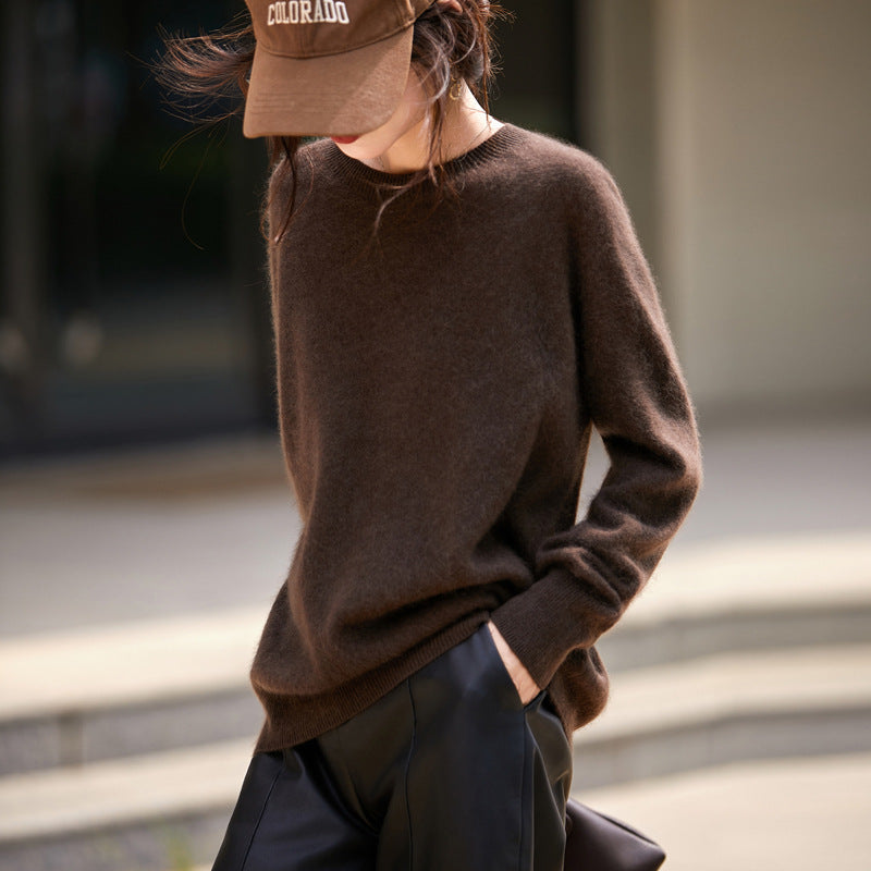 Damen V-Ausschnitt Pullover, weich, gebürstet, Strick