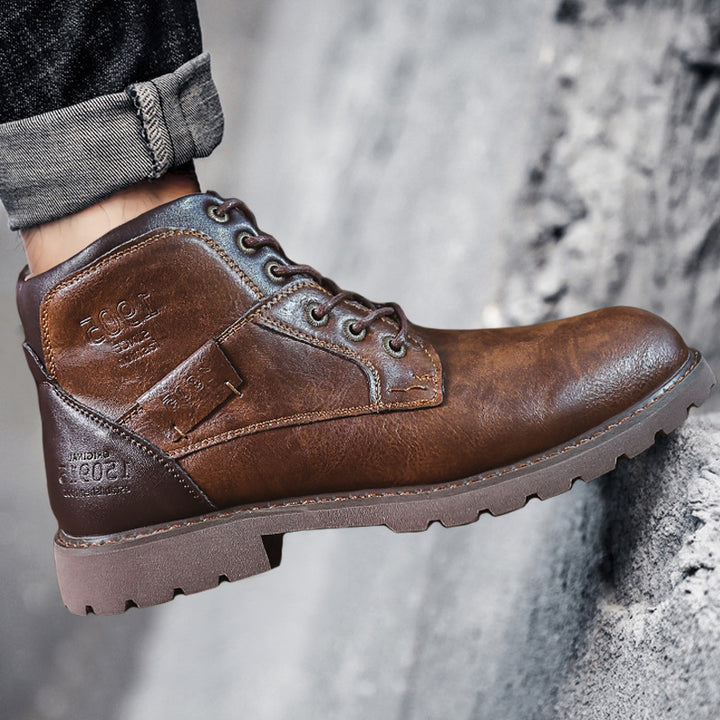 Herren-Stiefel im Retro-Stil mit Reißverschluss