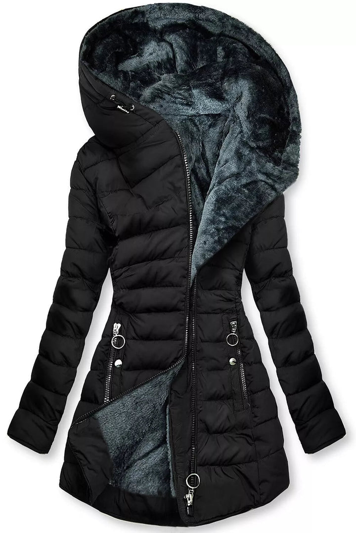 Echoarchiv | Lange Winterjacke mit Kapuze für Damen IdEchoarchivl für Die Kalte Jahreszeit