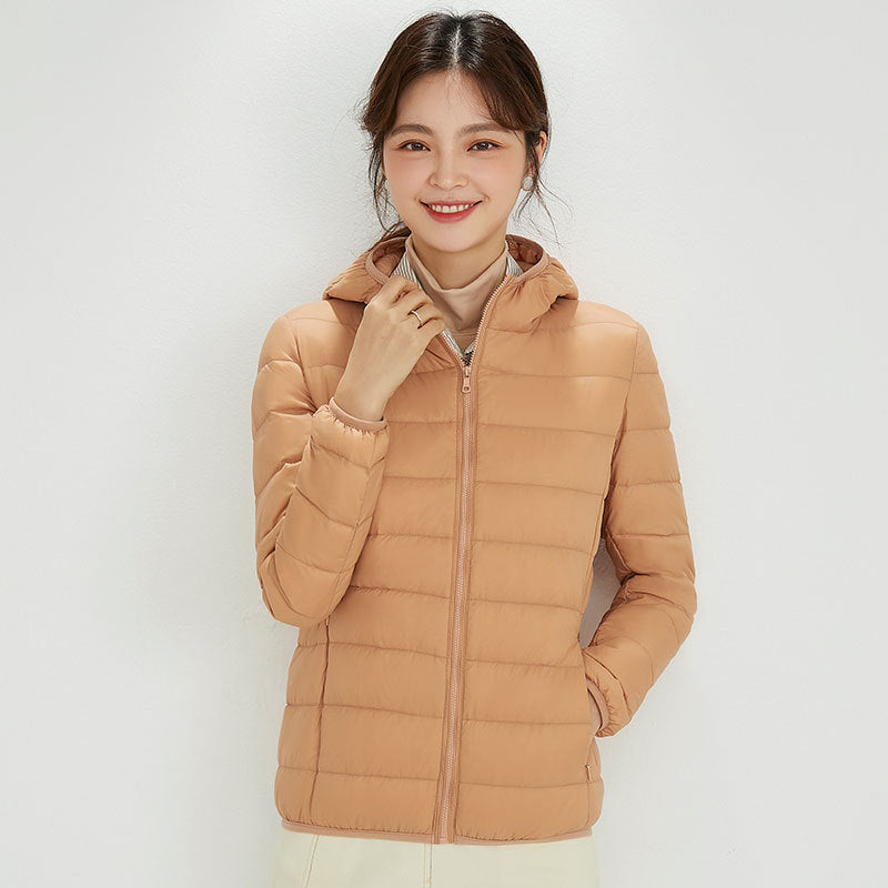 Leichte Daunenjacke mit Kapuze für Damen