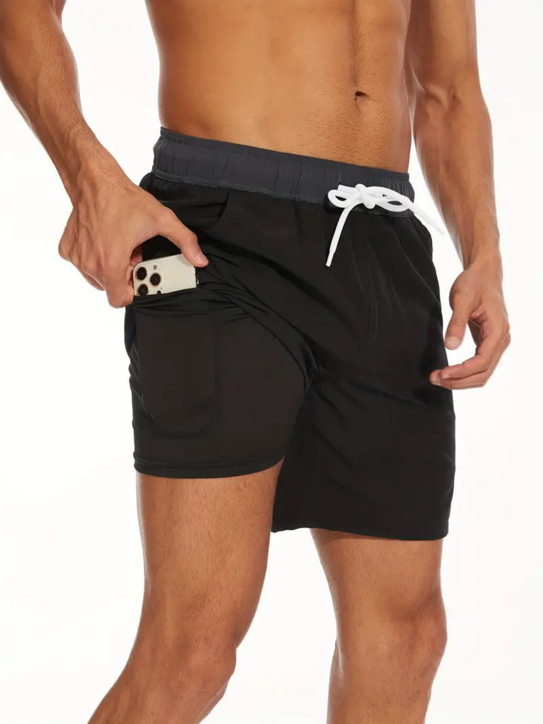 Echoarchiv | Schnell Trocknende Herren Badehose Doppelschicht Design