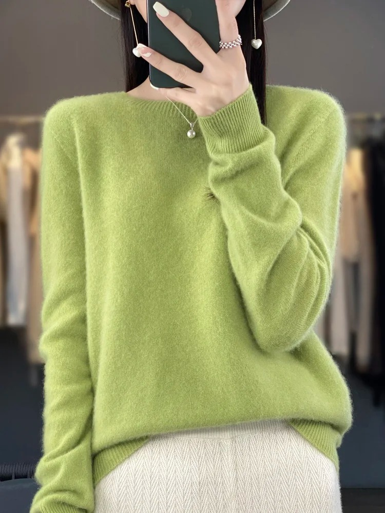 Echoarchiv | Pullover Damen Runder Ausschnitt Weicher und Eleganter Strickpullover
