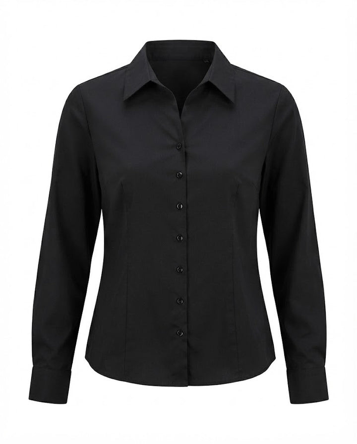 Damen Seidenähnliche Bluse mit Viskose-Mix und tailliertem Schnitt Echoarchiv