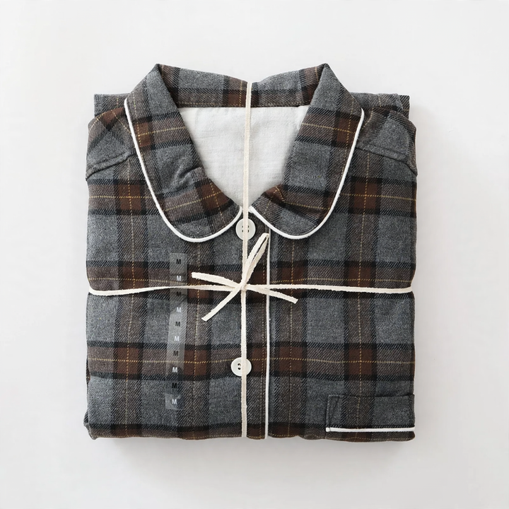 Baumwoll-Flanell-Schlafanzug im japanischen Stil