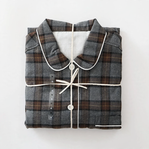 Baumwoll-Flanell-Schlafanzug im japanischen Stil