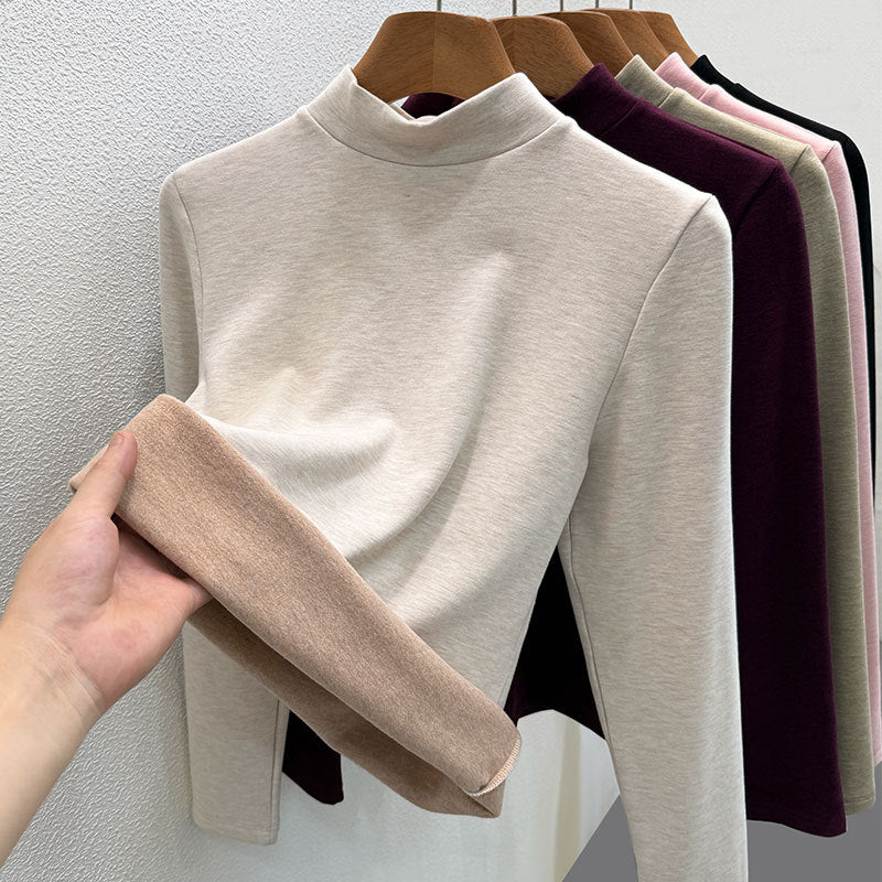 Damen-Rollkragenpullover aus Wollmischgewebe