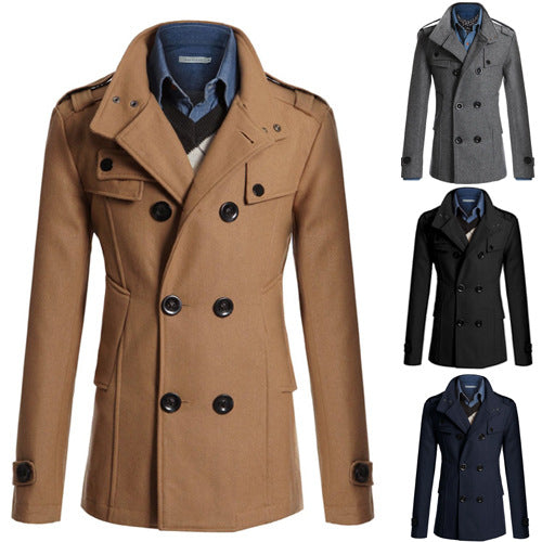 Herren Steppjacke mit asymmetrischem Kragen und praktischen Taschen Echoarchiv