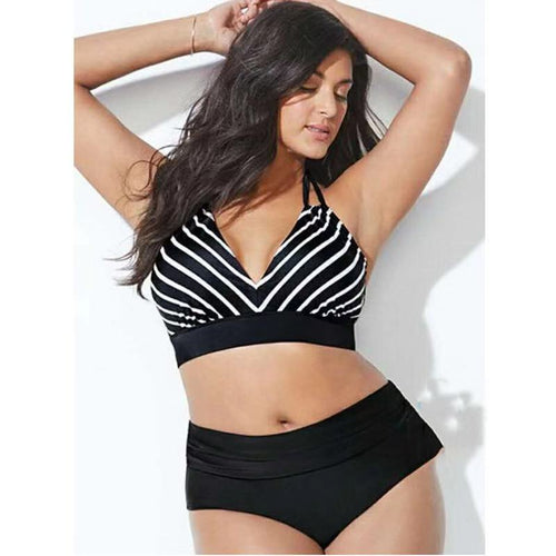 Damen Sportlicher Bikini-Top mit breiten Trägern Echo Archiv