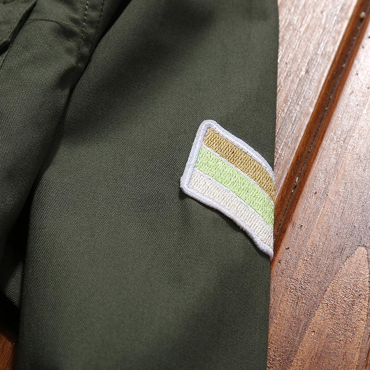 Herren Field-Hemdjacke mit Epauletten und Brustpattentaschen – Taviero