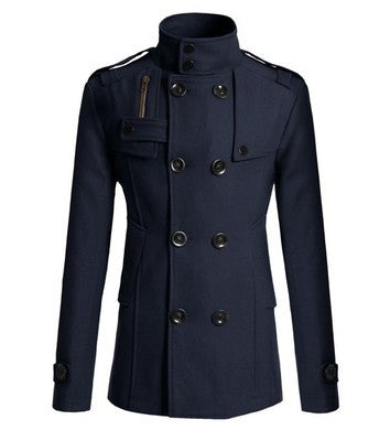 Herren Steppjacke mit asymmetrischem Kragen und praktischen Taschen Echoarchiv