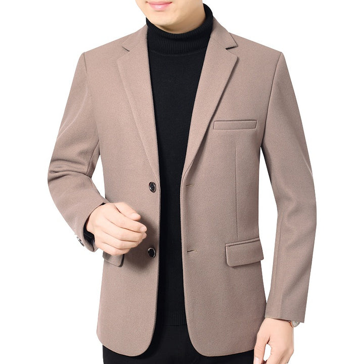 Herren Elegantes Wollmix-Sakko mit Slim Fit und Reverskragen – Tianoro
