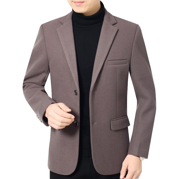 Herren Elegantes Wollmix-Sakko mit Slim Fit und Reverskragen – Tianoro