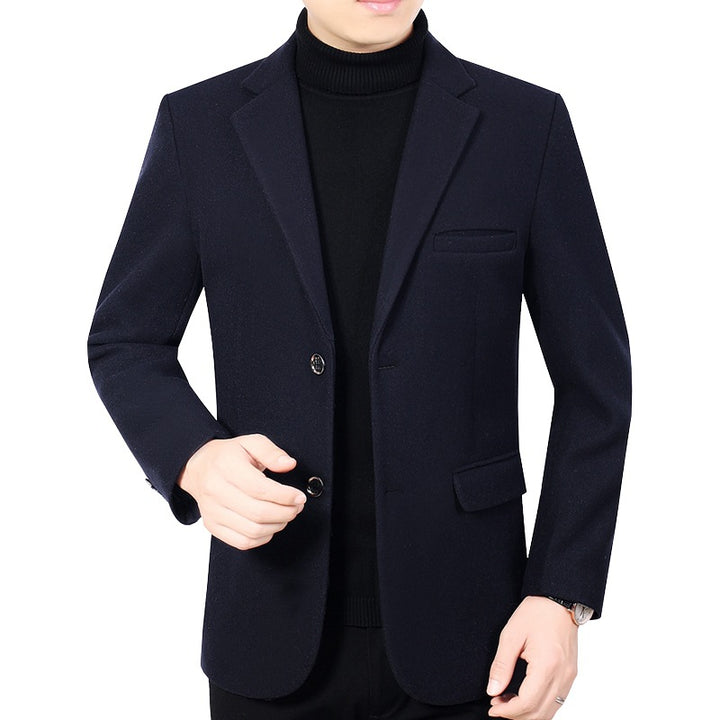 Herren Elegantes Wollmix-Sakko mit Slim Fit und Reverskragen – Tianoro