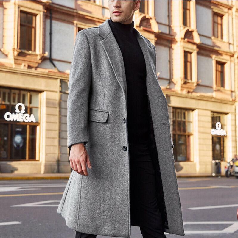 Herren eleganter Übergangsmantel mit modernen Details Echoarchiv