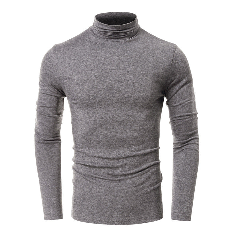 Herren Eleganter Rollkragenpullover aus hochwertigem Baumwollmix Echoarchiv